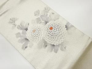 菊模様刺繍名古屋帯
